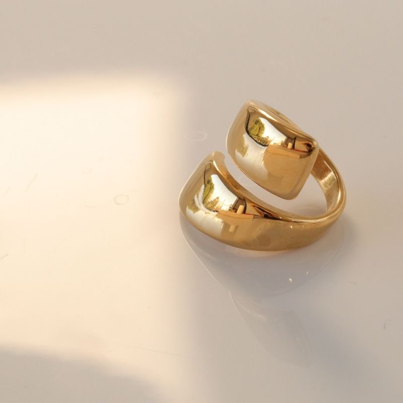 Anel Orgânico em Aço Inox (Tamanho 17)