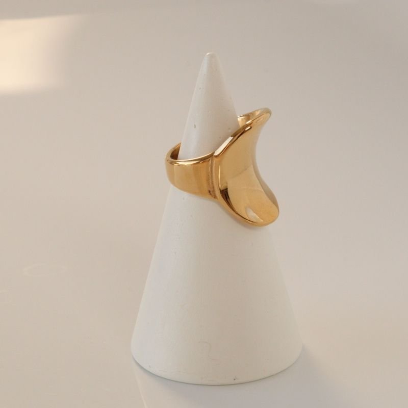 Anel Orgânico em Aço Inox (Tamanho 18)