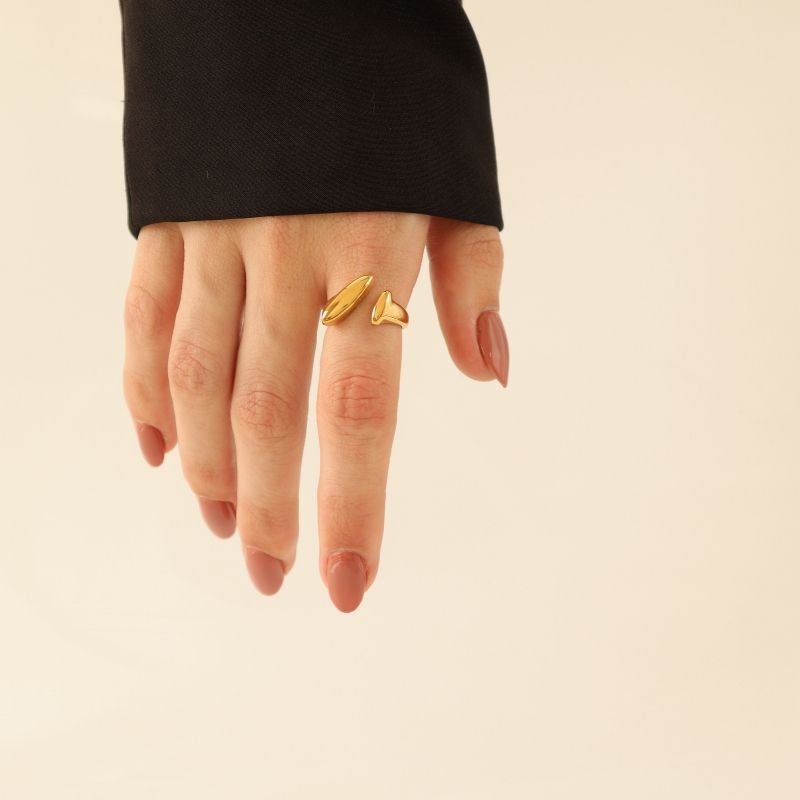 Anel Orgânico em Aço Inox (Tamanho 19)