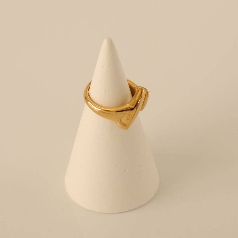 Anel Orgânico em Aço Inox (Tamanho 19)