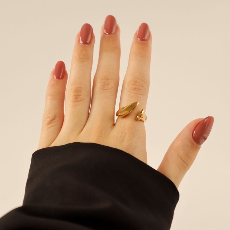 Anel Orgânico em Aço Inox (Tamanho 19)