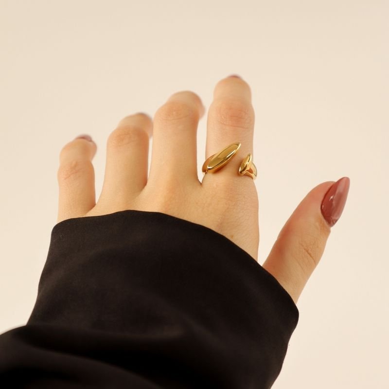 Anel Orgânico em Aço Inox (Tamanho 19)