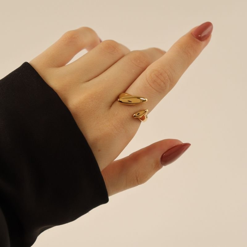 Anel Orgânico em Aço Inox (Tamanho 19)