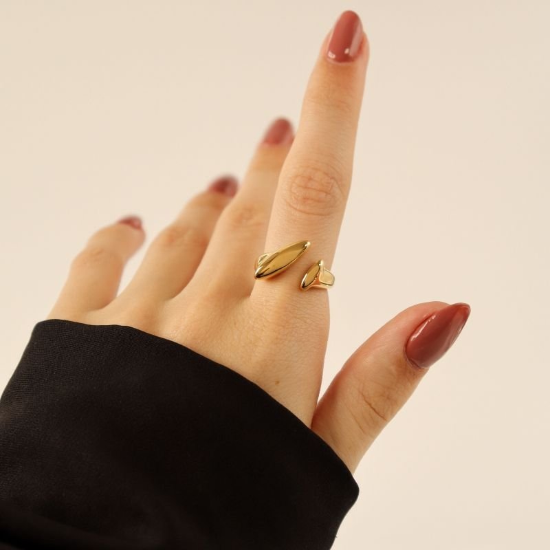 Anel Orgânico em Aço Inox (Tamanho 19)