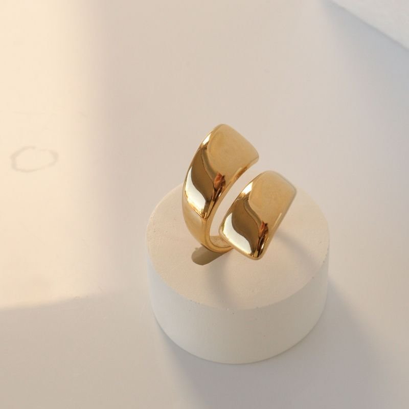 Anel Orgânico em Aço Inox (Tamanho 19)