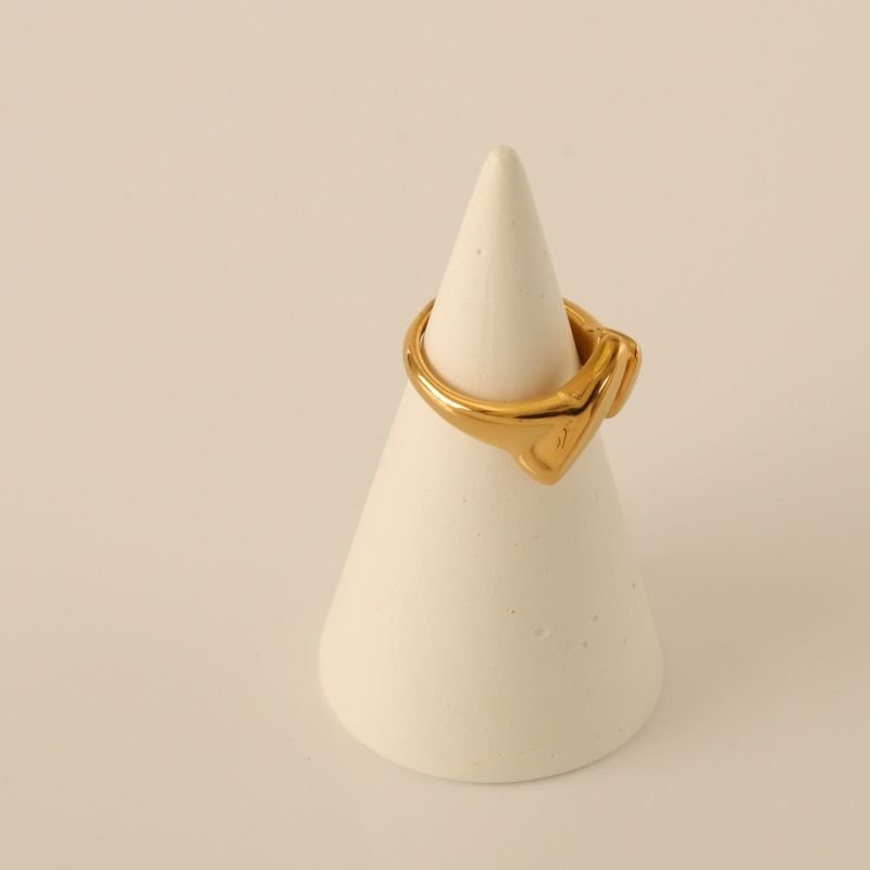 Anel Orgânico em Aço Inox (Tamanho 20)