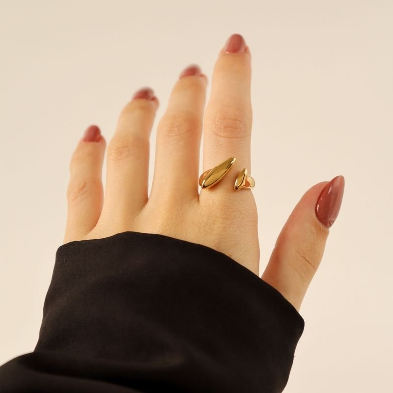 Anel Orgânico em Aço Inox (Tamanho 20)