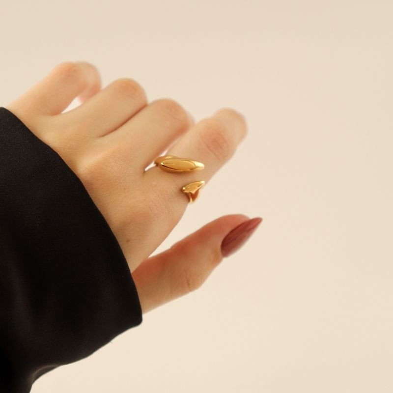 Anel Orgânico em Aço Inox (Tamanho 20)