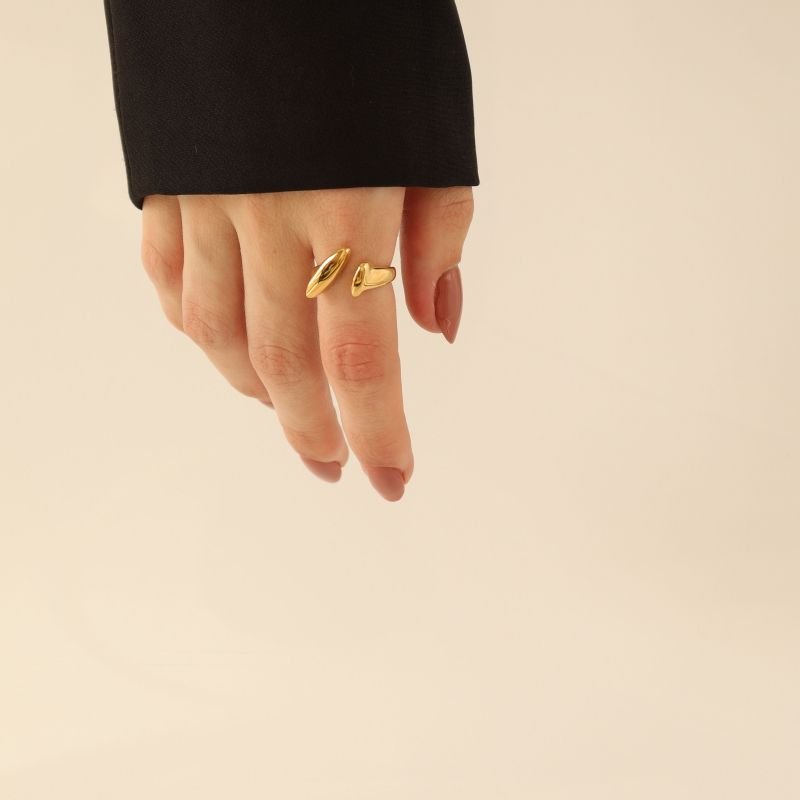 Anel Orgânico em Aço Inox (Tamanho 20)