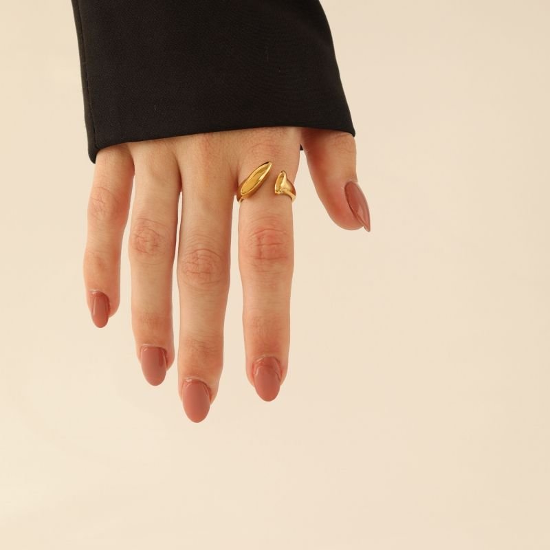 Anel Orgânico em Aço Inox (Tamanho 20)