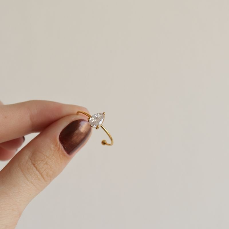 Anel Pedrinha Regulável em Aço Inox