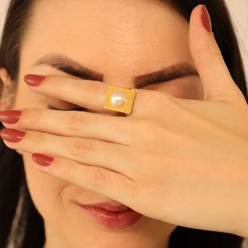 Anel Pérola Levemente Regulável em Aço Inox (Linha Premium)