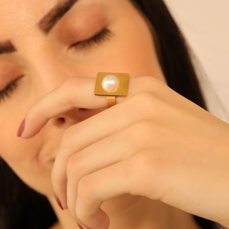 Anel Pérola Levemente Regulável em Aço Inox (Linha Premium)