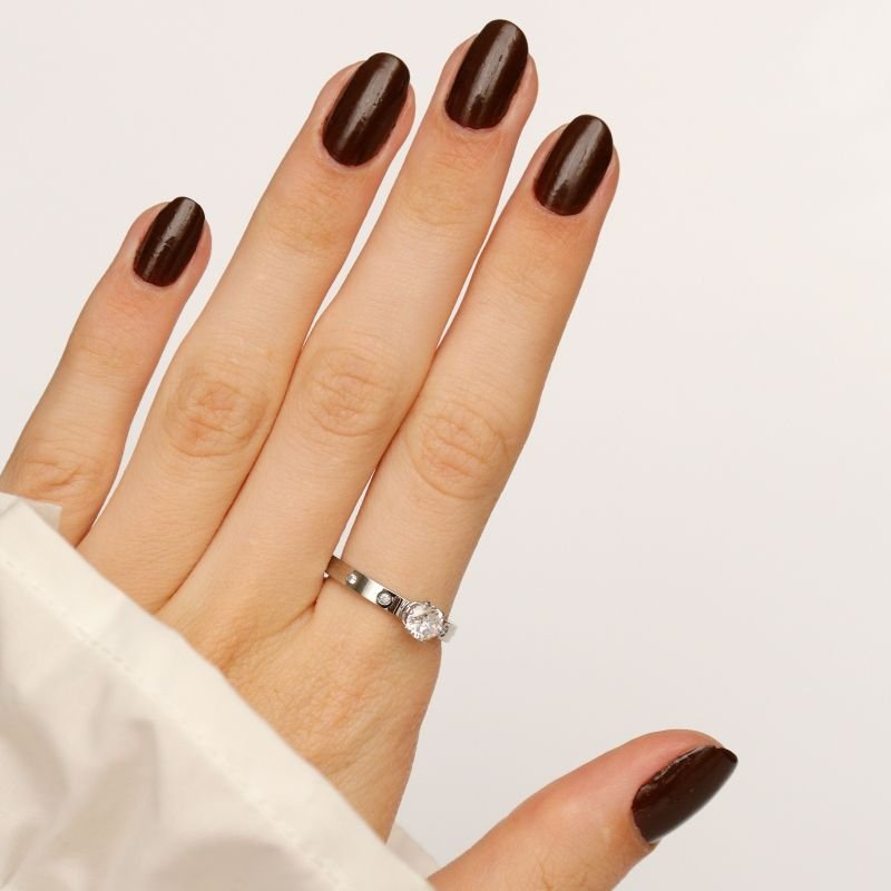 Anel Ponto de Luz em Aço Inox (Tamanho 17)