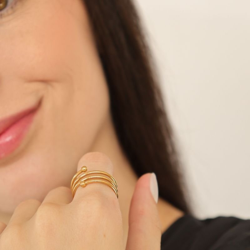 Anel Regulável Orgânico em Aço Inox