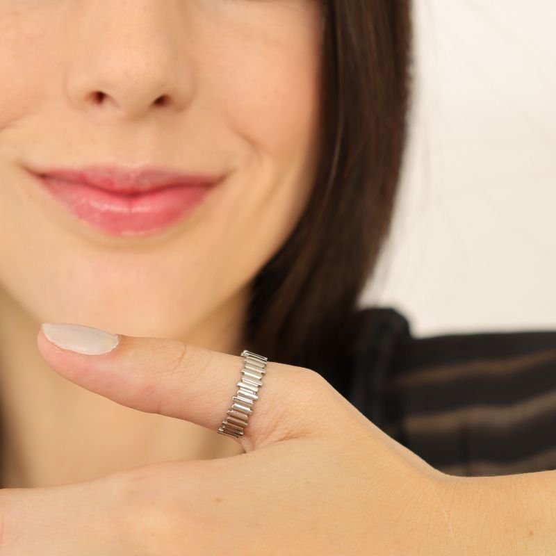 Anel Regulável Orgânico em Aço Inox