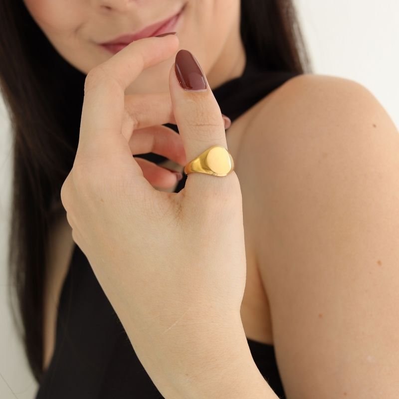 Anel Sphere Minimal Regulável em Aço Inox