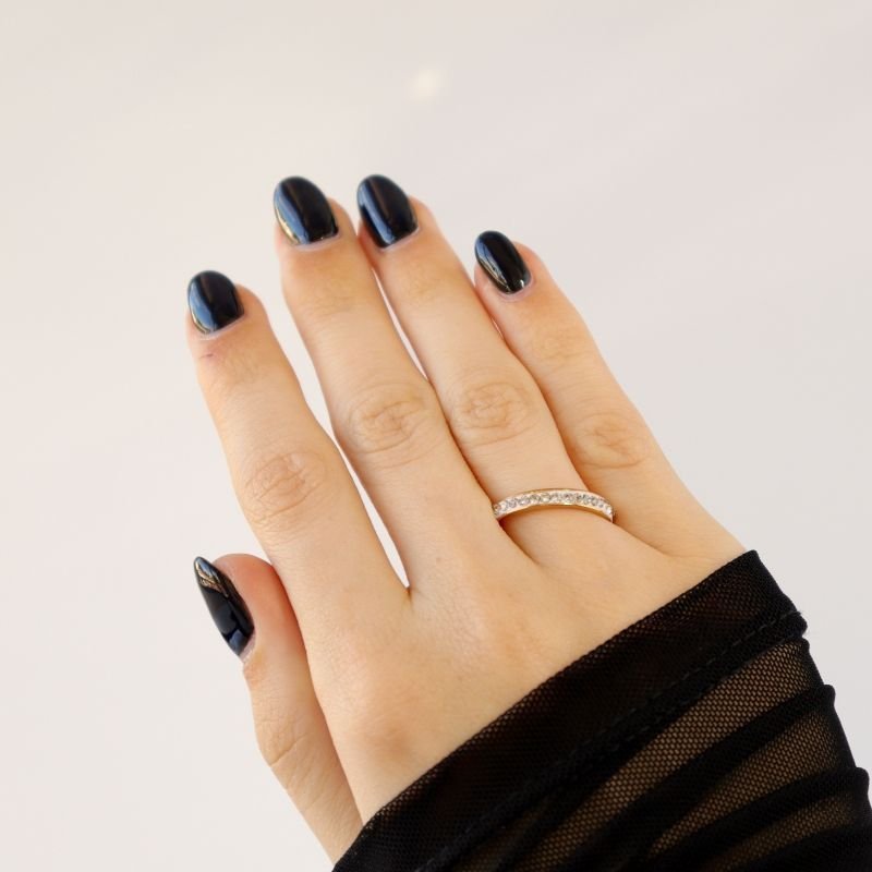 Anel Strass em Aço Inox (Tamanho 18)