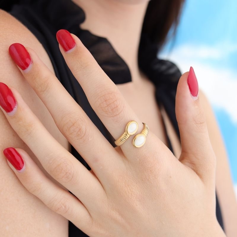 Anel Summer Modern Levemente Regulável em Aço Inox