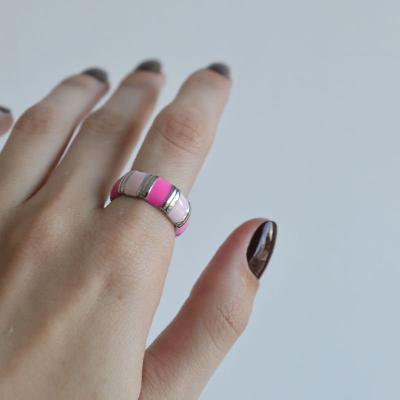 Anel Tamanho 16 em Aço Inox Colorido