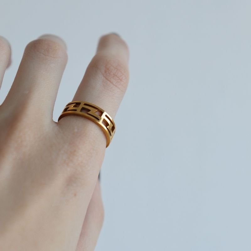 Anel Tamanho 16 em Aço Inox Raio