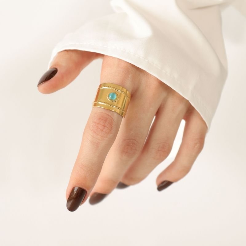 Anel Tamanho 17 em Aço Inox Moderno (Linha Premium)