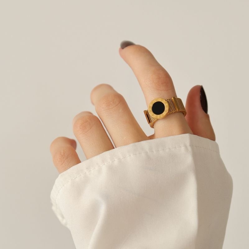 Anel Tamanho 18 em Aço Inox Moderno