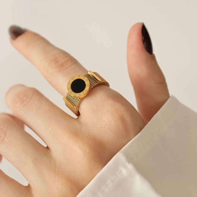 Anel Tamanho 18 em Aço Inox Moderno