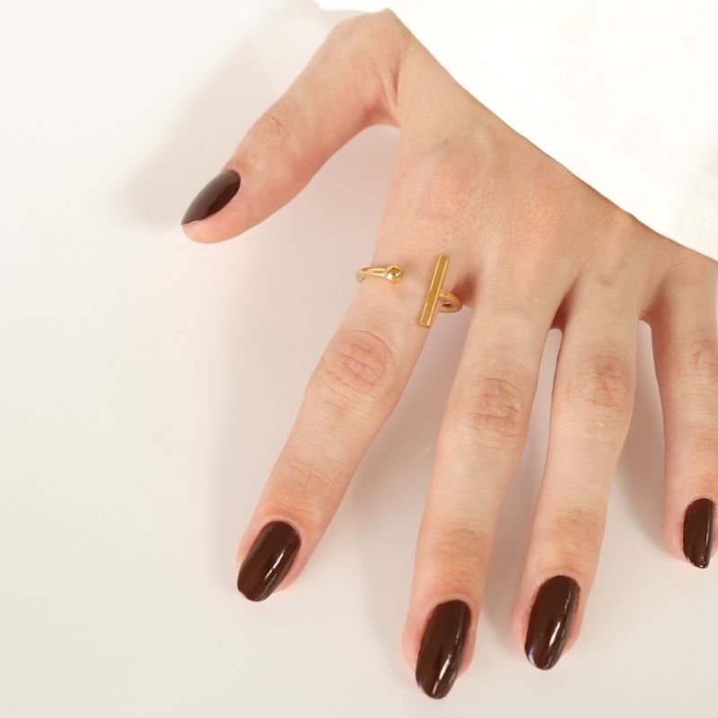 Anel Tamanho 19 em Aço Inox Delicado