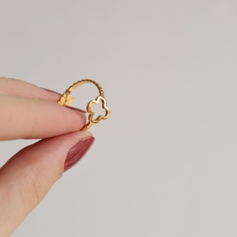 Anel Trevo Levemente Regulável em Aço Inox