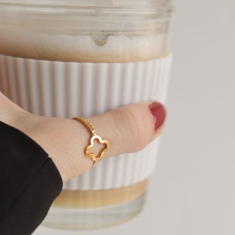 Anel Trevo Levemente Regulável em Aço Inox