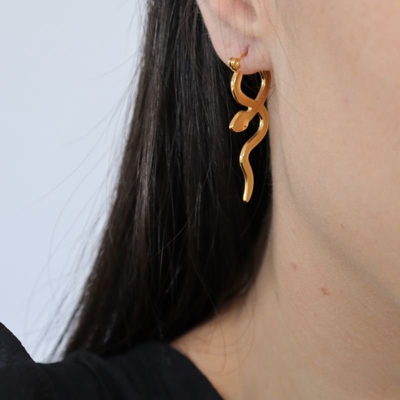 Argola Cobra em Aço Inox