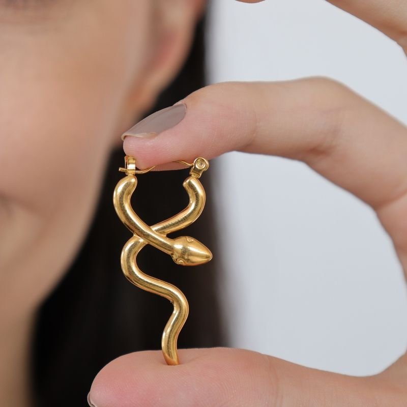 Argola Cobra em Aço Inox