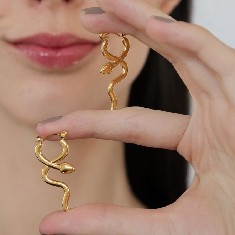 Argola Cobra em Aço Inox