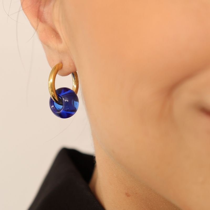 Argola com Acrílico em Aço Inox (Linha Premium)