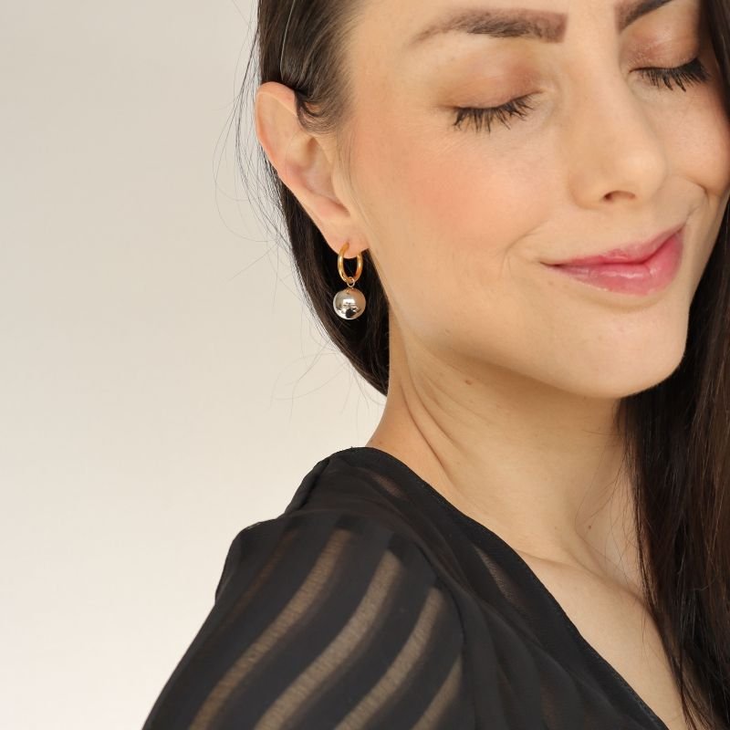 Argola Esfera em Aço Inox (Linha Premium) (Peso10g)