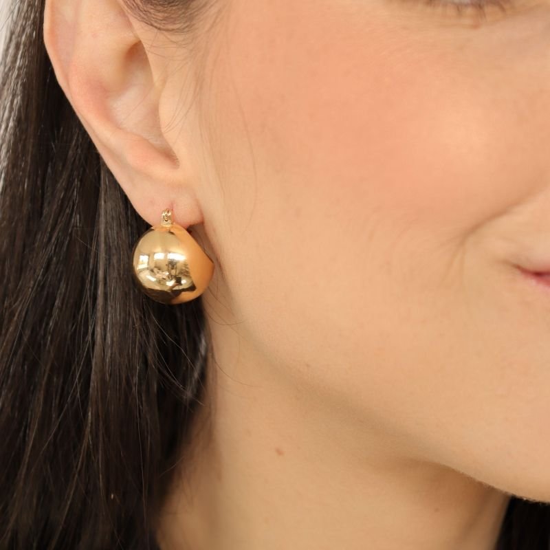 Argola Esfera Moderna em Aço Inox (Linha Premium)