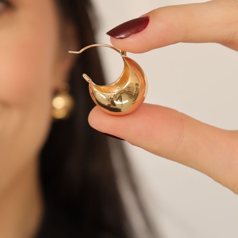 Argola Esfera Moderna em Aço Inox (Linha Premium)