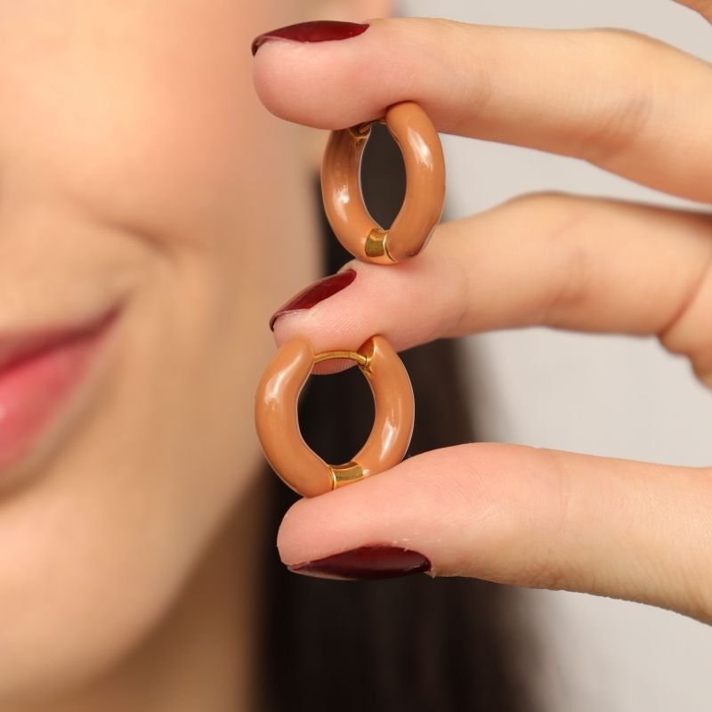 Argola Esmaltada em Aço Inox (Linha Premium)