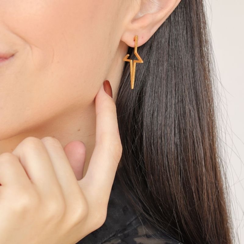 Argola Estrela em Aço Inox (Linha Premium)