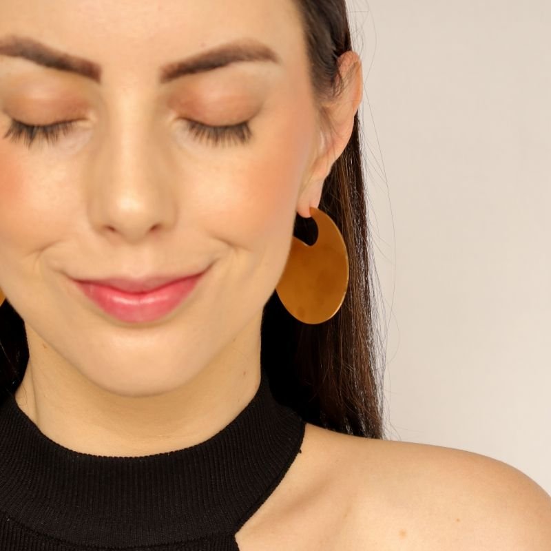 Argola Grande em Aço Inox Escovado (Linha Premium) Peso 12g