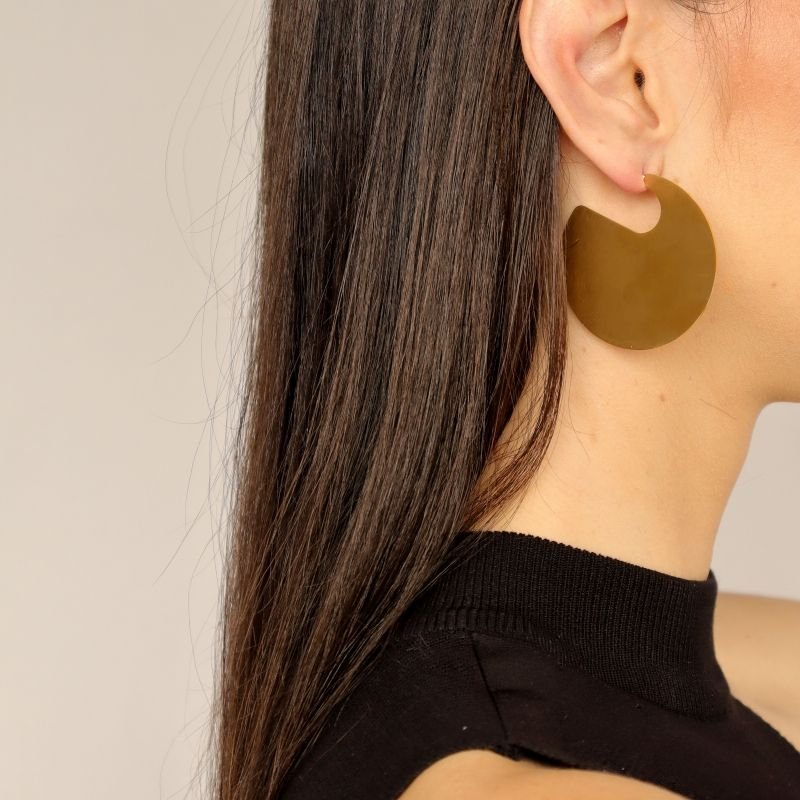 Argola Grande em Aço Inox Escovado (Linha Premium) Peso 12g