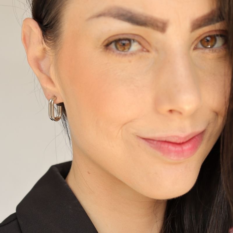 Argola Minimalista em Aço Inox