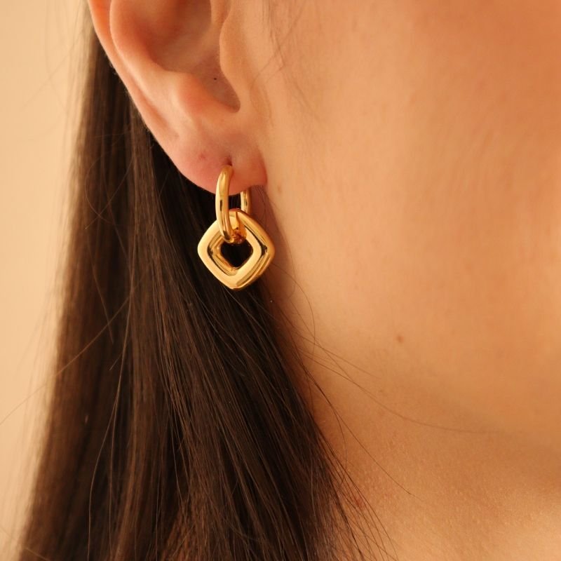 Brinco Argola Aura em Aço Inox Minimalista