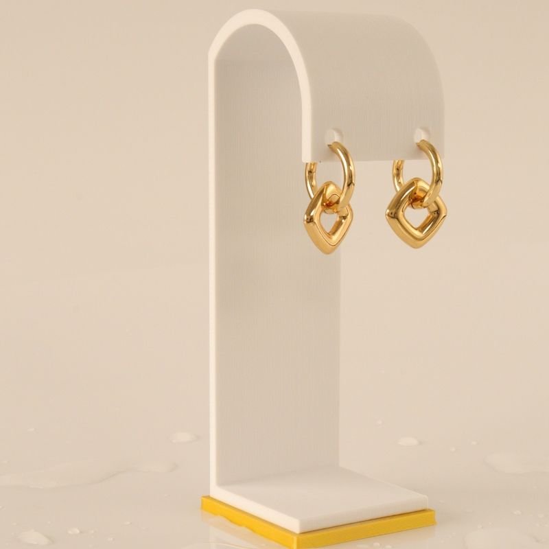 Brinco Argola Aura em Aço Inox Minimalista