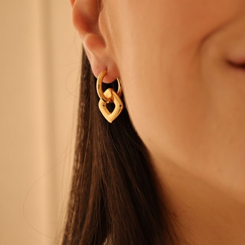 Brinco Argola Aura em Aço Inox Minimalista