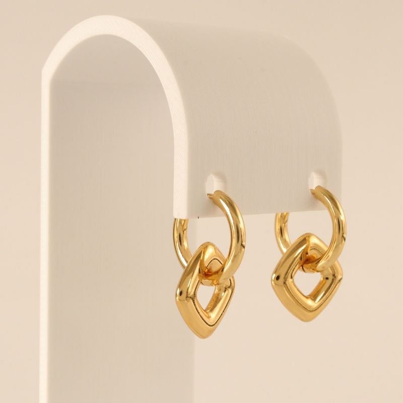 Brinco Argola Aura em Aço Inox Minimalista