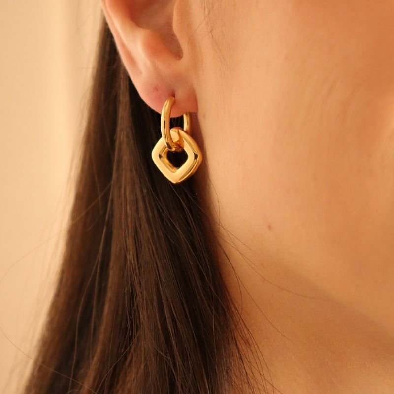 Brinco Argola Aura em Aço Inox Minimalista