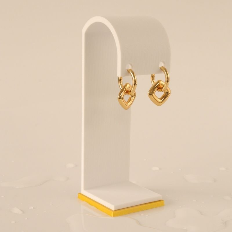 Brinco Argola Aura em Aço Inox Minimalista