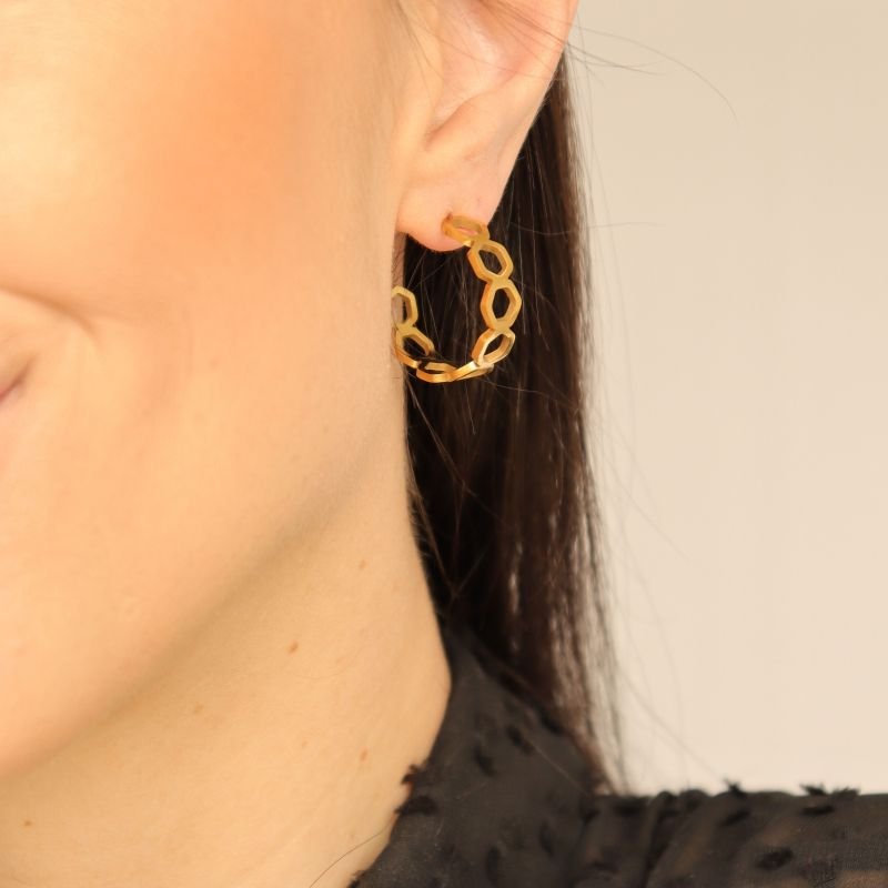 Argola Moderna em Aço Inox